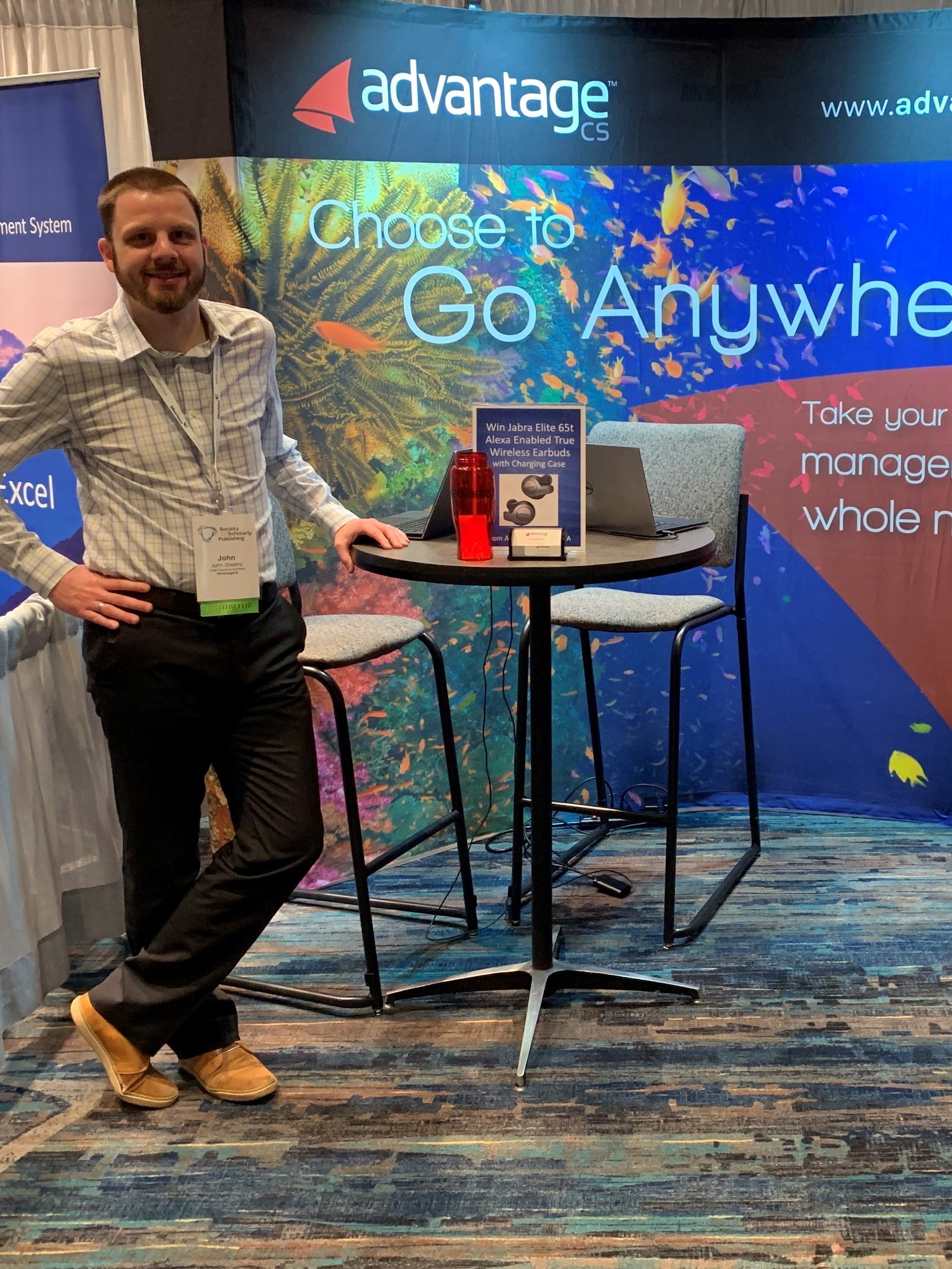 ACS employee John Sheehy at an ACS event